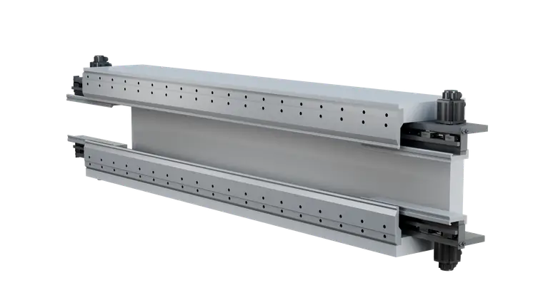 Auxiliary bending tooling for a HARSLE panel bender