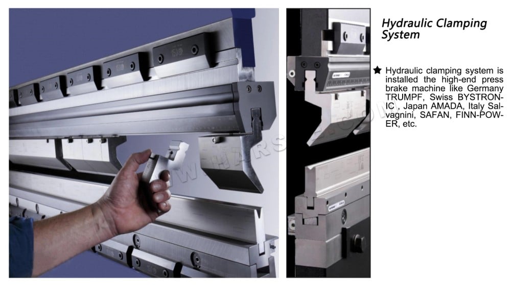 CNC Press Brake Hydraulic Clamping