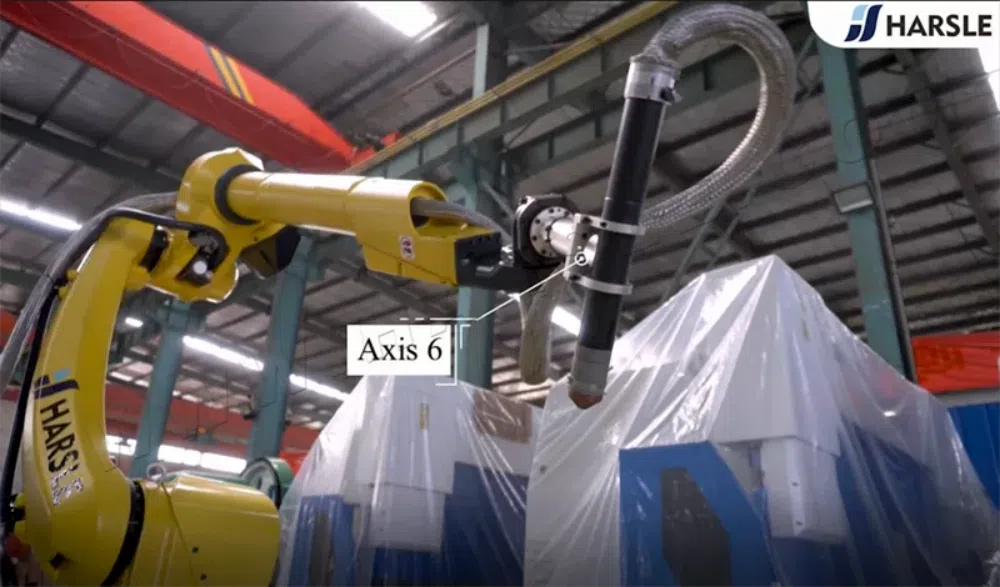 Produktionslinie für Plasmaschneidroboter