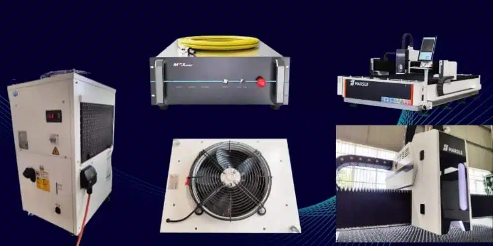 Operação de máquina de corte a laser
