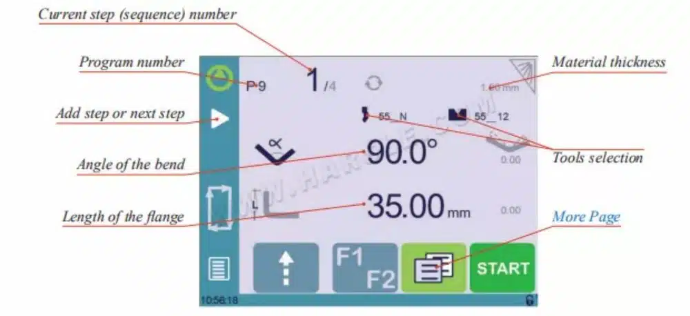 دليل استخدام مكبس الفرامل الهيدروليكي Cybelec CybTouch 8P