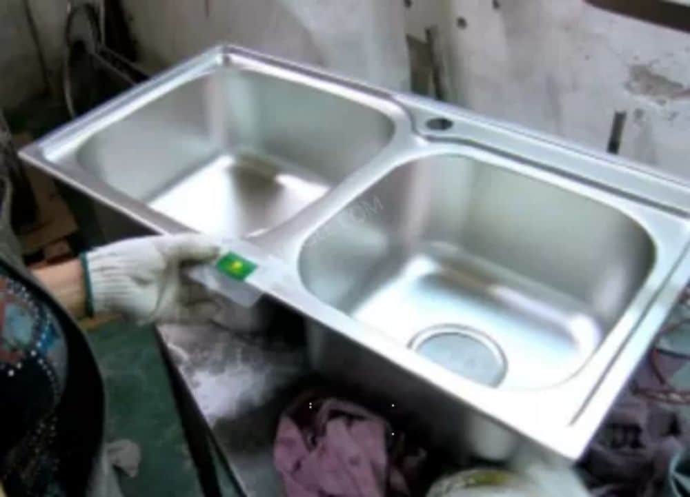 Processo di produzione del lavello in acciaio inossidabile