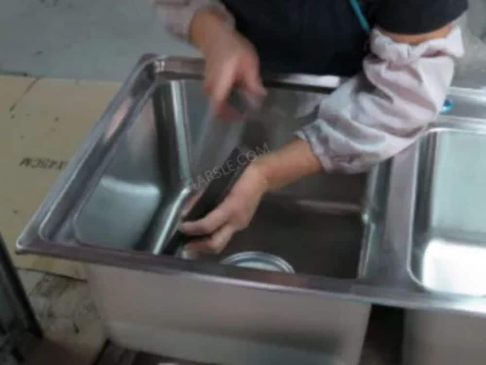 Processo di produzione del lavello in acciaio inossidabile