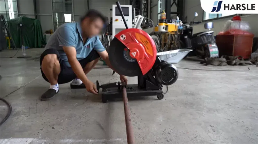 Máquina cortadora de tubos para la producción de carretillas