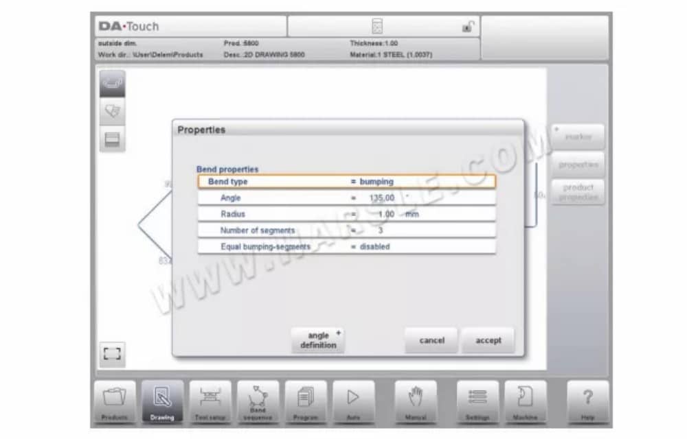 DELEM DA-66T Operation Manual For CNC Press Brake
