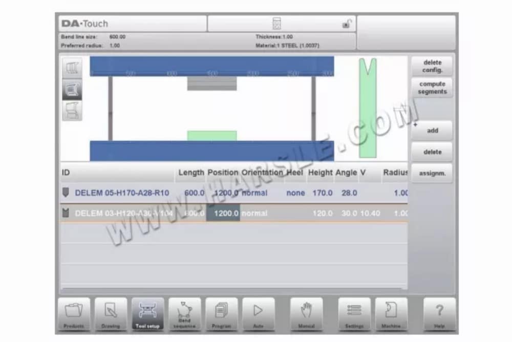 DELEM DA-66T Operation Manual For CNC Press Brake