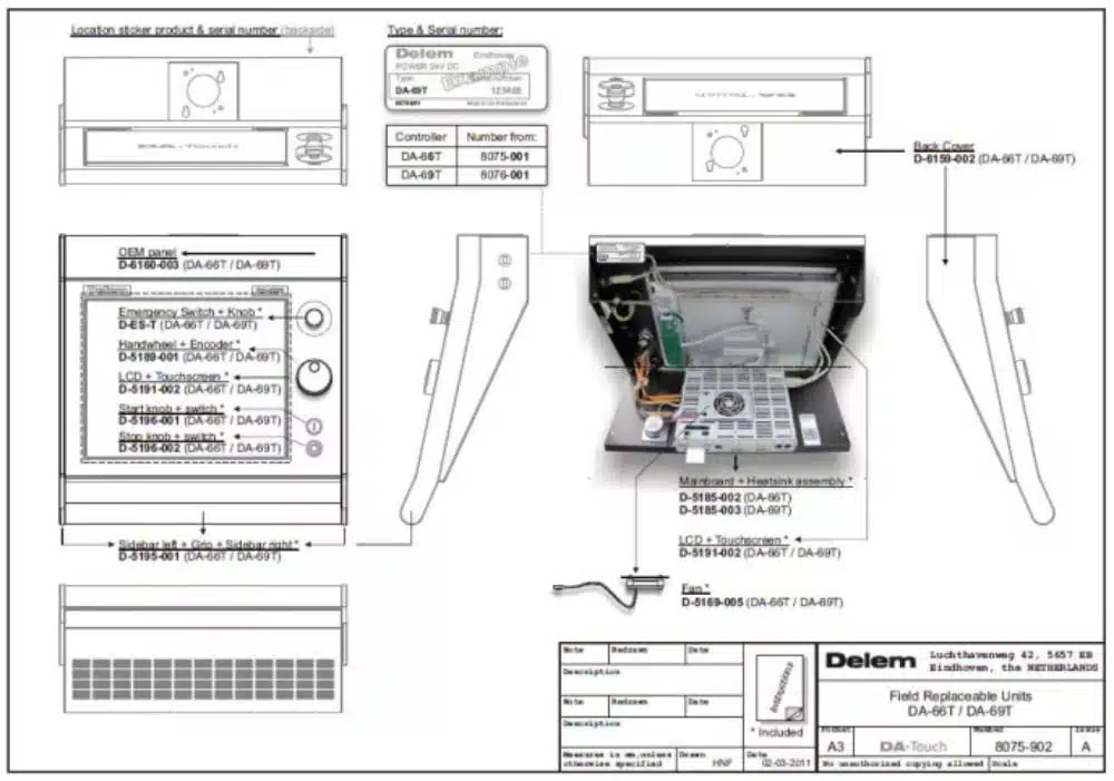 Installazione della pressa piegatrice CNC DELEM DA-66T