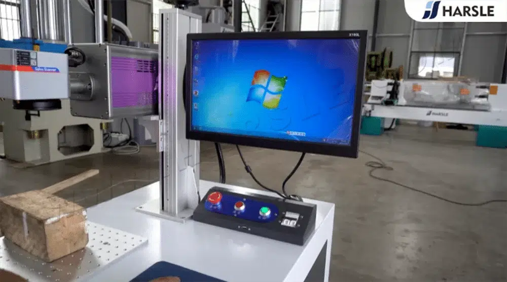 CO2 Laser Marking Machine for Shovel Logo Engraving