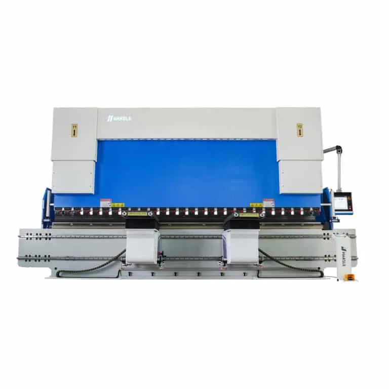 Pressa piegatrice a 4+1 assi 500T6000 con segui lamiera