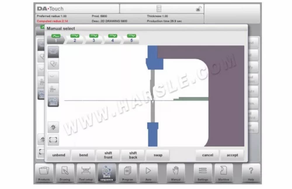 DELEM DA-66T Operation Manual For CNC Press Brake