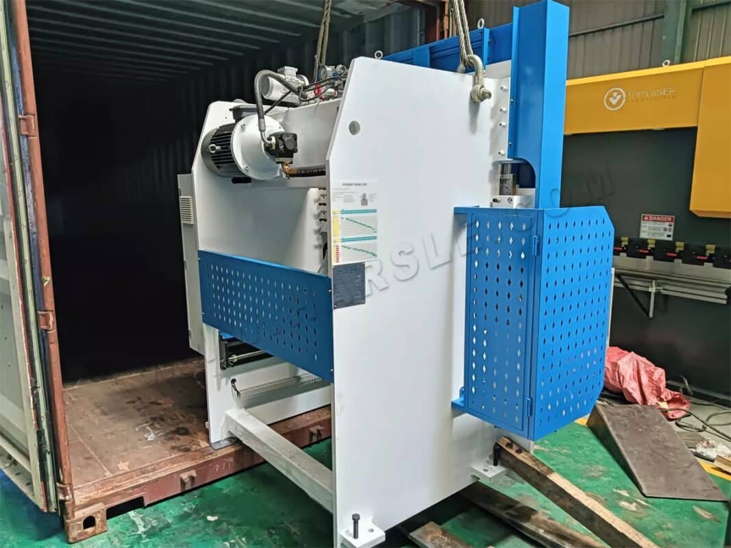 India-2 Sets of  NC Press Brake & HSKC-1250X3200 V-Grooving Machine
