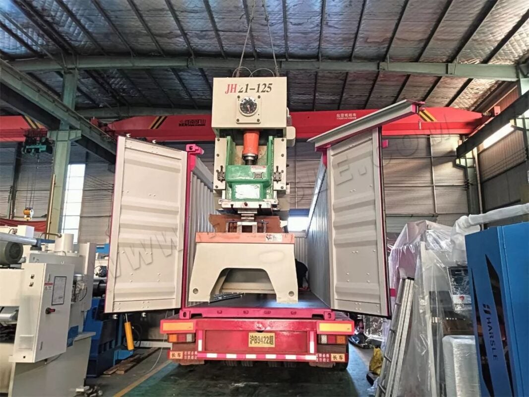 India-JH21-125T Deep Throat Punching Machine With Auto Feeding Table