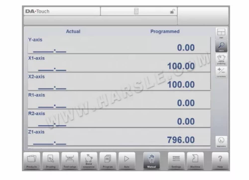 DELEM DA-66T Operation Manual For CNC Press Brake