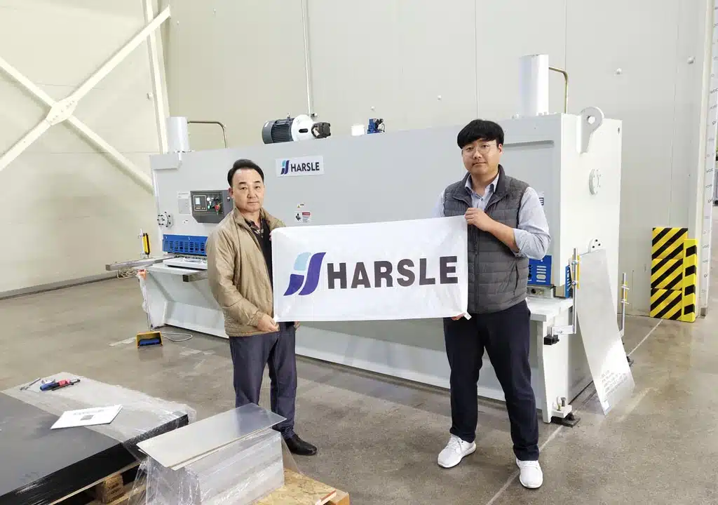 Гильотинные ножницы HARSLE в Южной Корее, обзоры листорезных машин