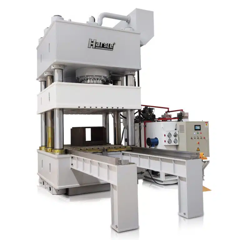 Hydraulische Pressmaschine mit Wechseltisch