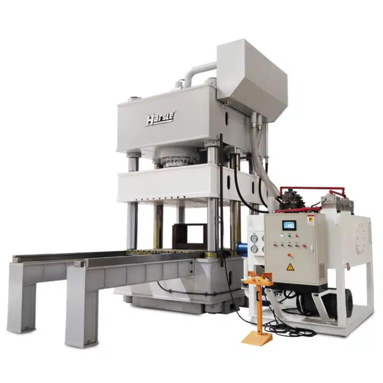 Hydraulische Pressmaschine mit Wechseltisch