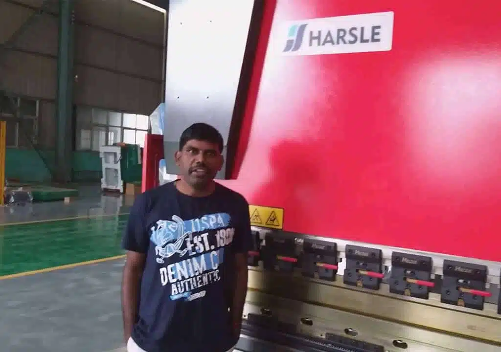 Comentarios de clientes indios sobre la prensa plegadora CNC HARSLE