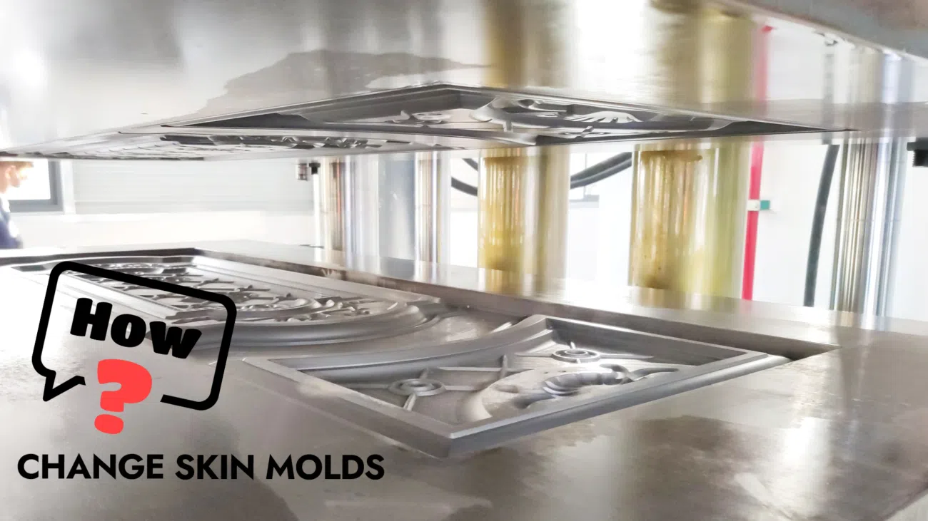 Steel Door Embossing Machine How to Change Skin Molds