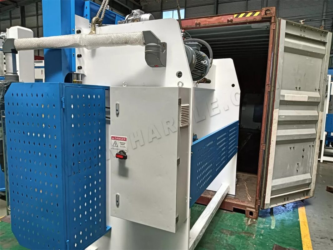 India-2 Sets of  NC Press Brake & HSKC-1250X3200 V-Grooving Machine