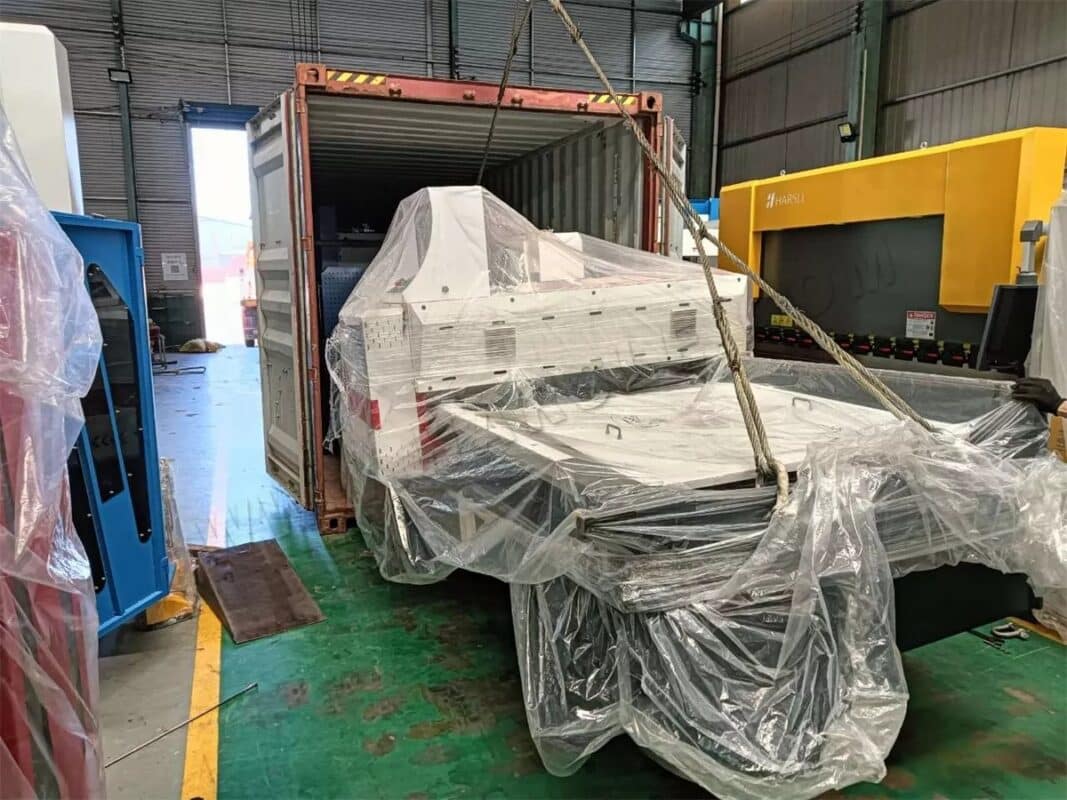 India-2 Sets of  NC Press Brake & HSKC-1250X3200 V-Grooving Machine