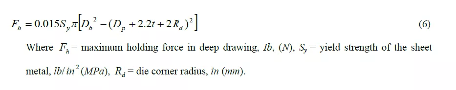 Design And Fabrication of A Deep Drawing Machine: Experimental Study of Drawing Force VS Drawing Stroke