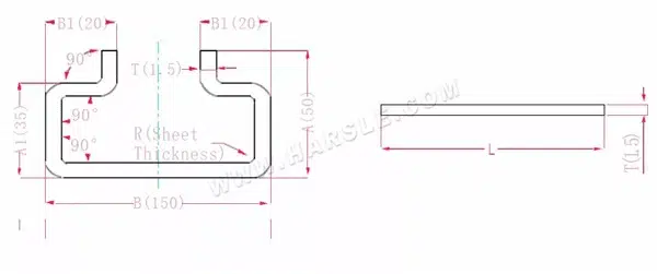 دليل حساب بدل الانحناء لمكابح الضغط