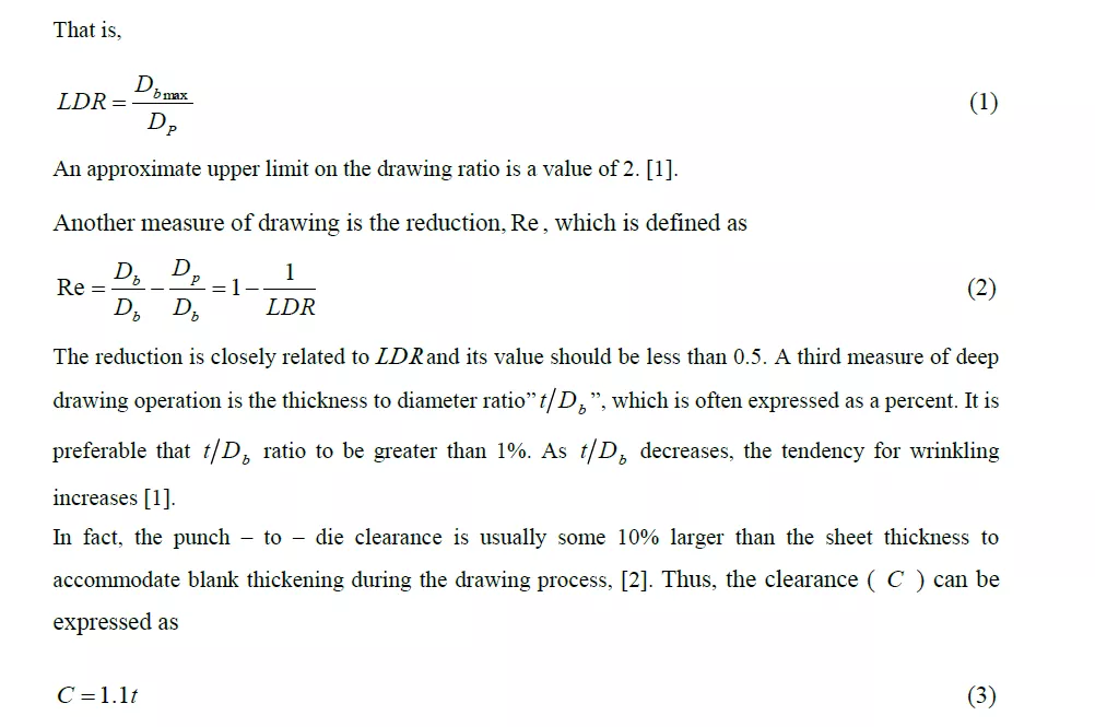 Design And Fabrication of A Deep Drawing Machine: Experimental Study of Drawing Force VS Drawing Stroke
