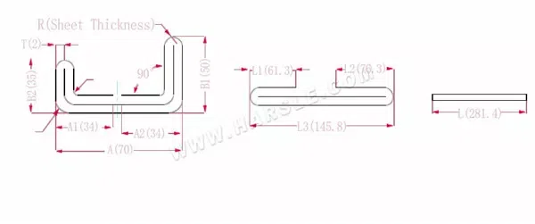 دليل حساب بدل الانحناء لمكابح الضغط