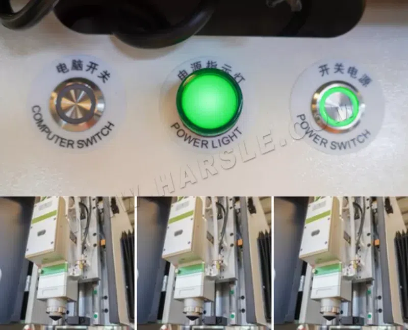 Machine de découpe laser CNC en fonctionnement