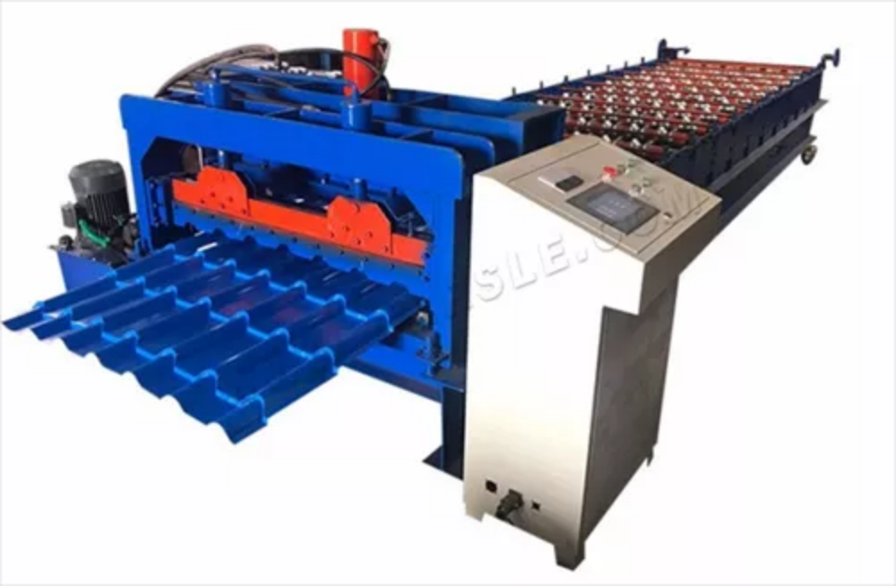 Máquina formadora de rodillos para tejas