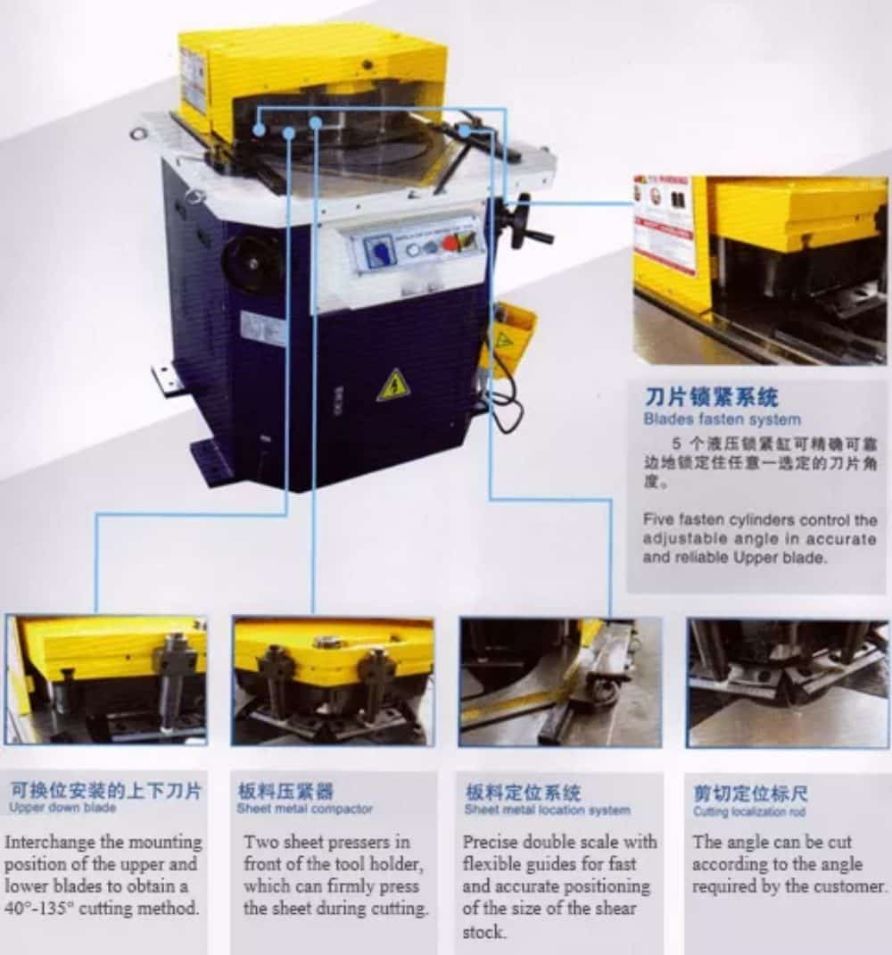Hydraulic Ironworker and Angle Notching Machine
