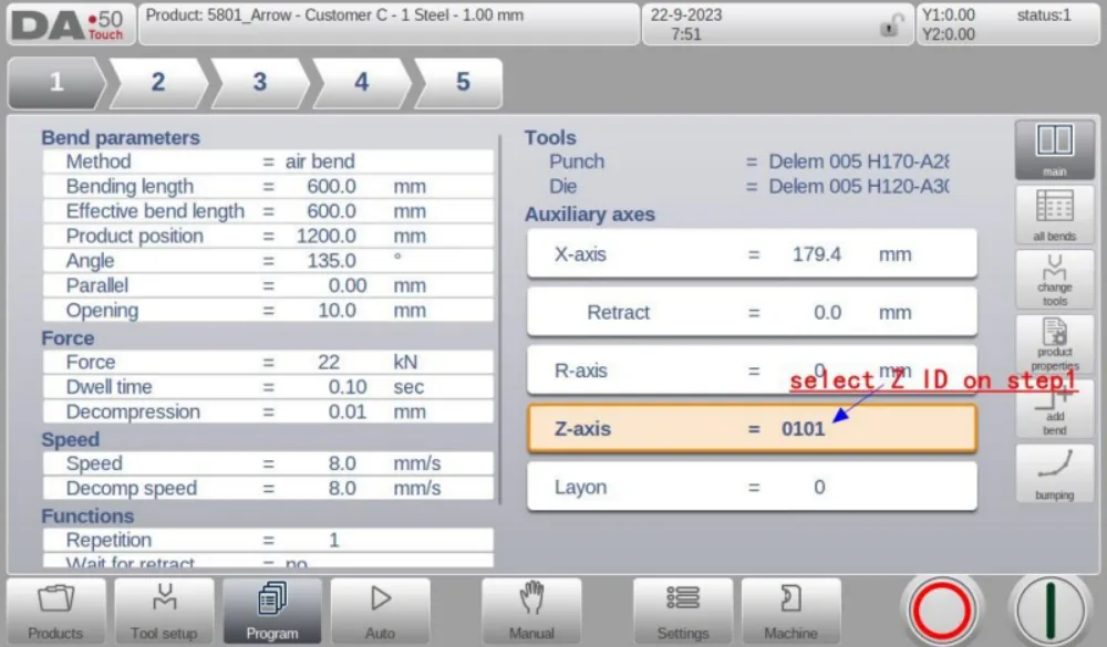 Capítulo 5-7 Manual de funcionamiento del controlador Z