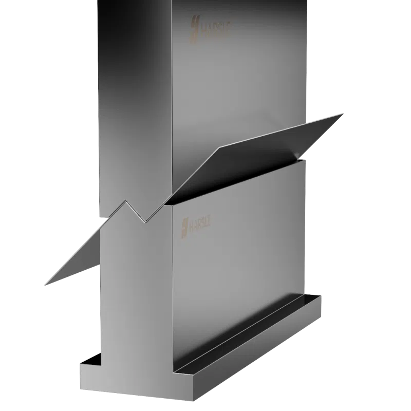 Poinçonneuse et matrice décalées Poinçonneuse et matrice décalées