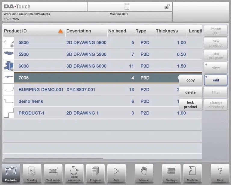 Mode Produits DELEM DA-66T
