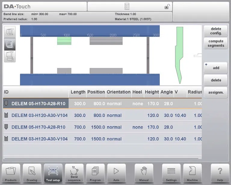 ¿Qué pasos claves implican la configuración de la herramienta DELEM DA-66T?