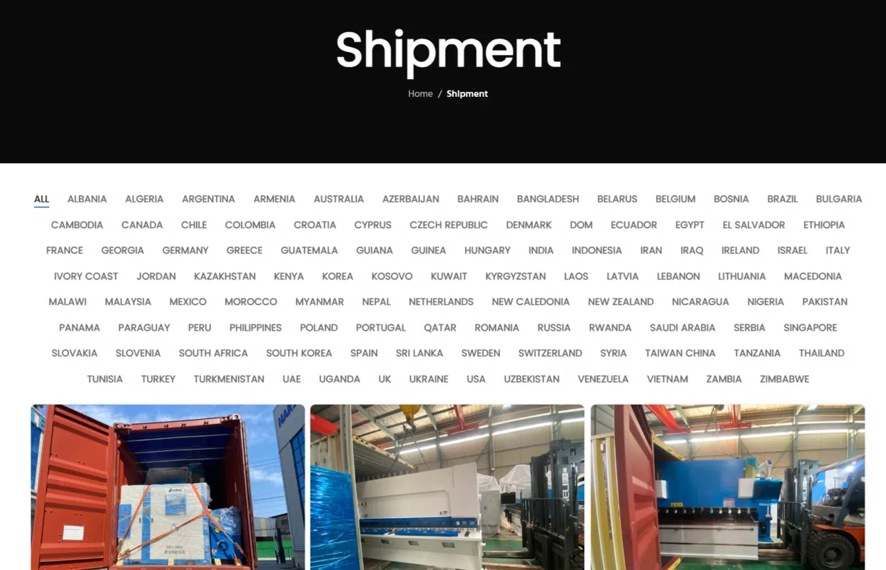 Presença global – Exportando para mais de 100 países