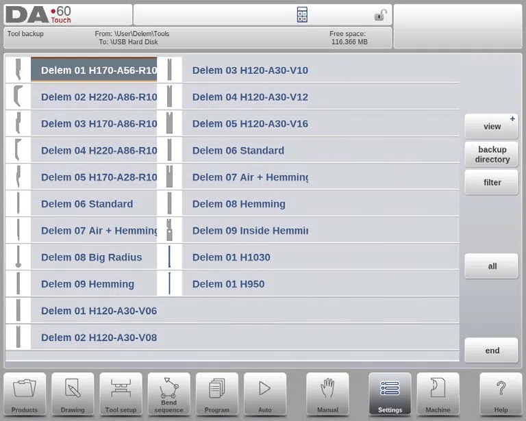 Modo de configuración del DELEM DA-69T