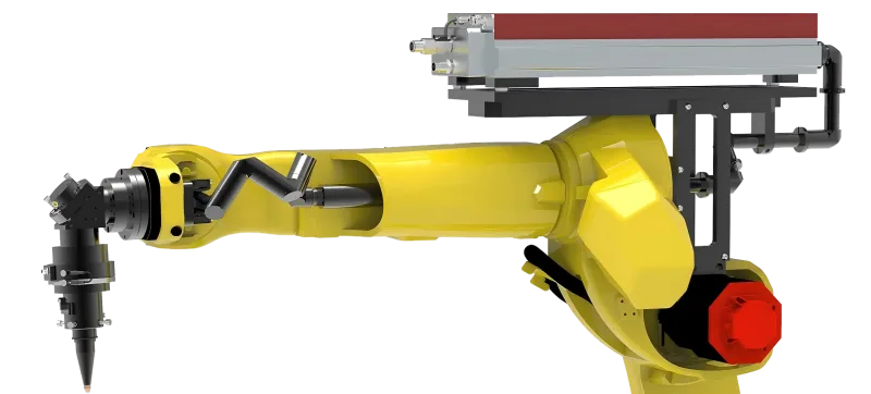 Integration von Laserschneidern mit Roboterarmen