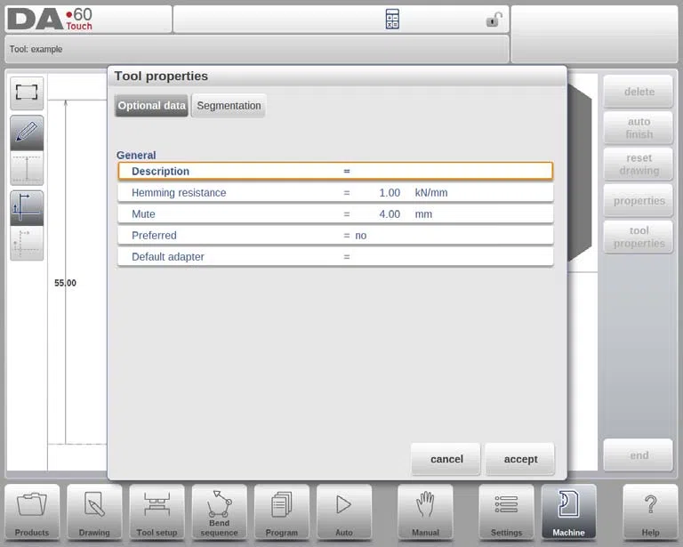 Comment programmer le poinçon et la matrice en mode machine DELEM DA-69T ?