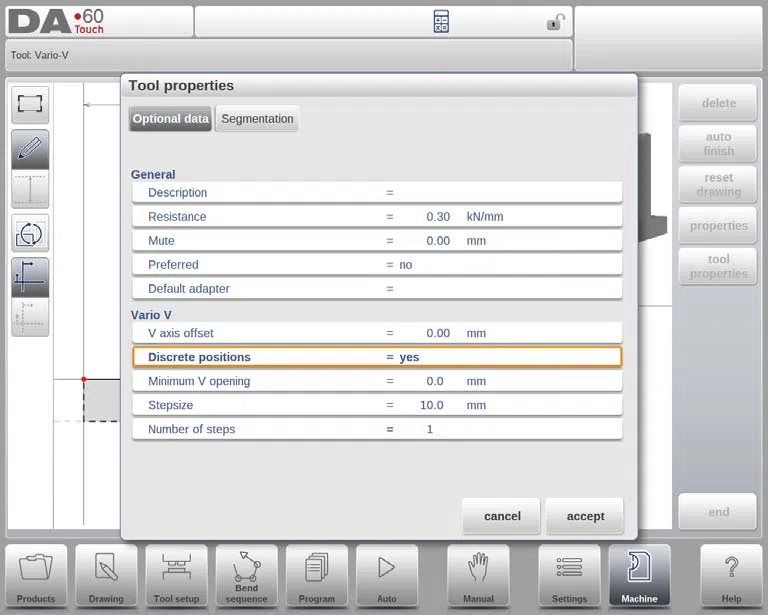 Comment programmer le poinçon et la matrice en mode machine DELEM DA-69T ?
