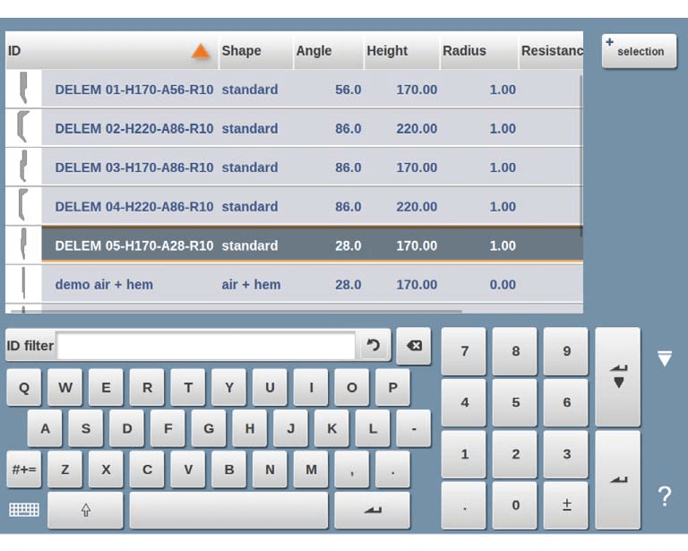 DELEM DA-58T Tool Configuration