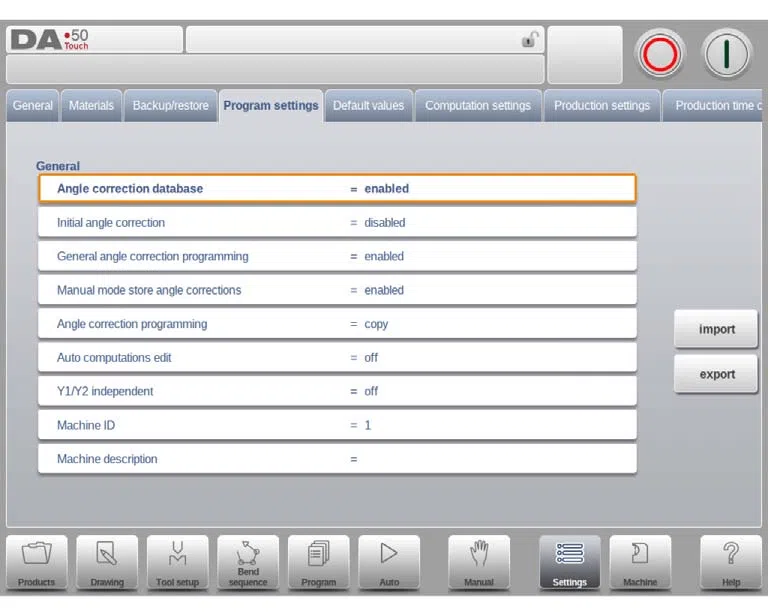 Modo de configuración del DELEM DA-58T