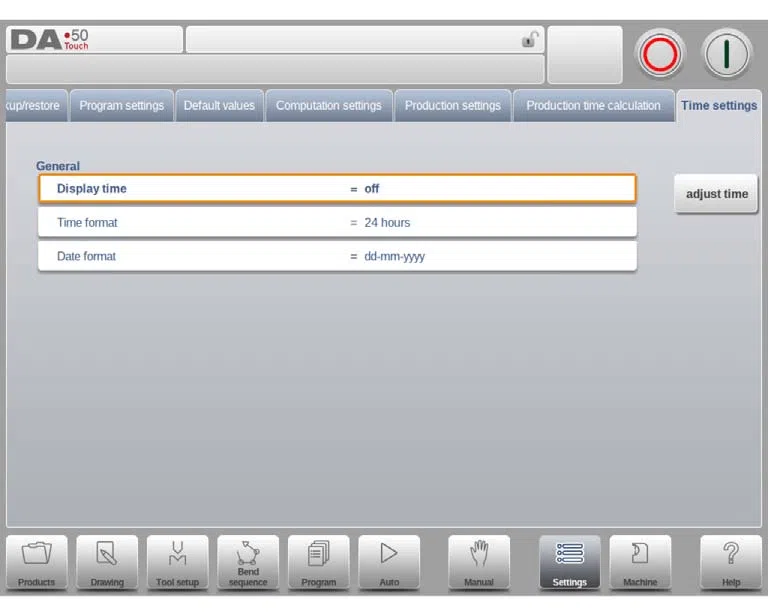 Modo de configuración del DELEM DA-58T