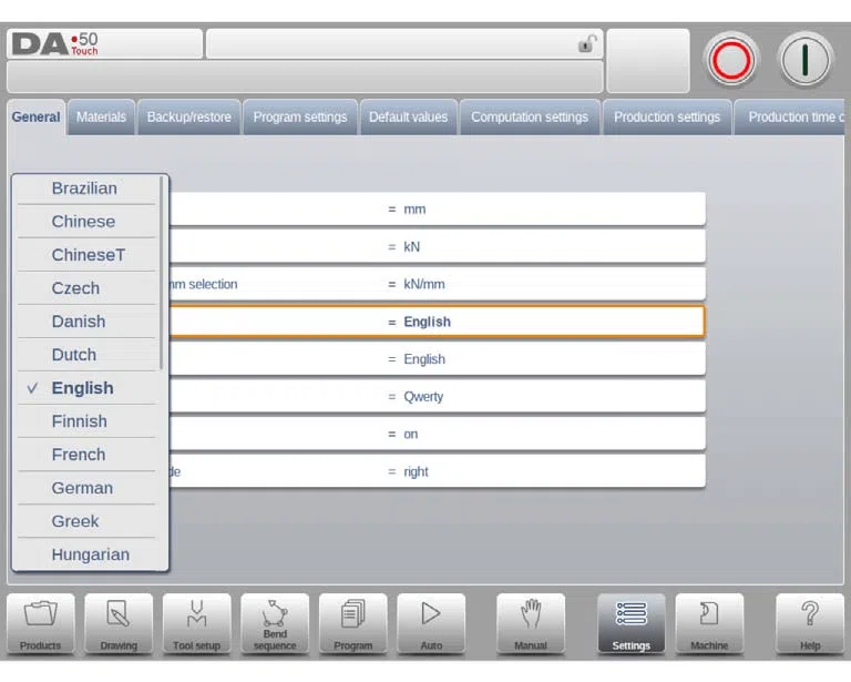 Modo de configuración del DELEM DA-58T