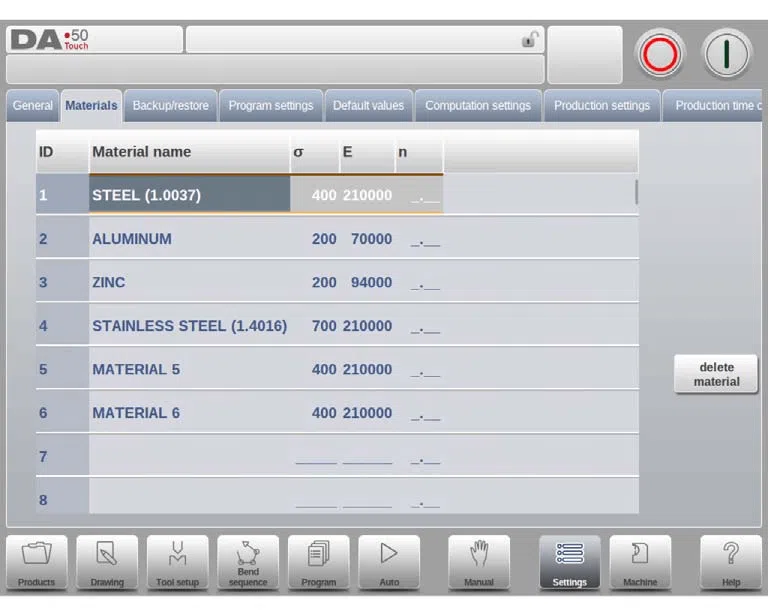Modo de configuración del DELEM DA-58T