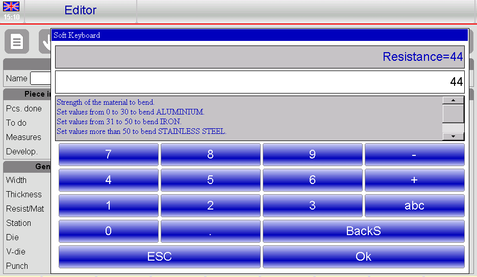 ESA S630 Programming