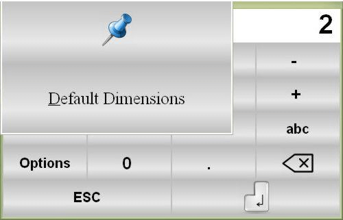 Configuration de la machine ESA S860