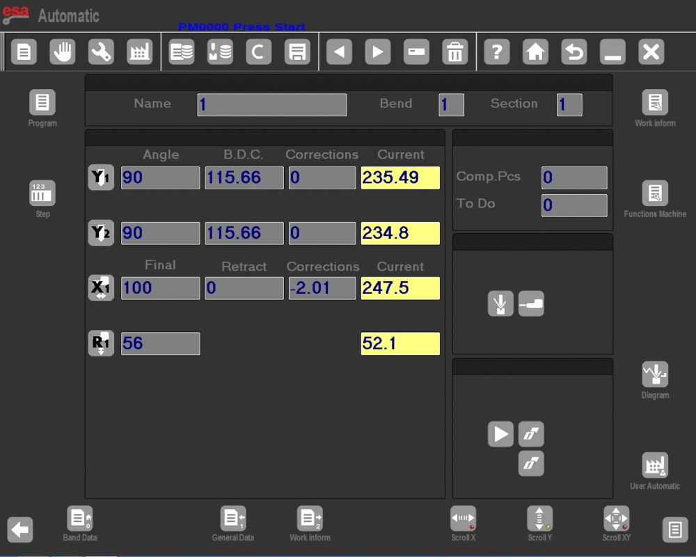 Execute a Programme in ESA S860