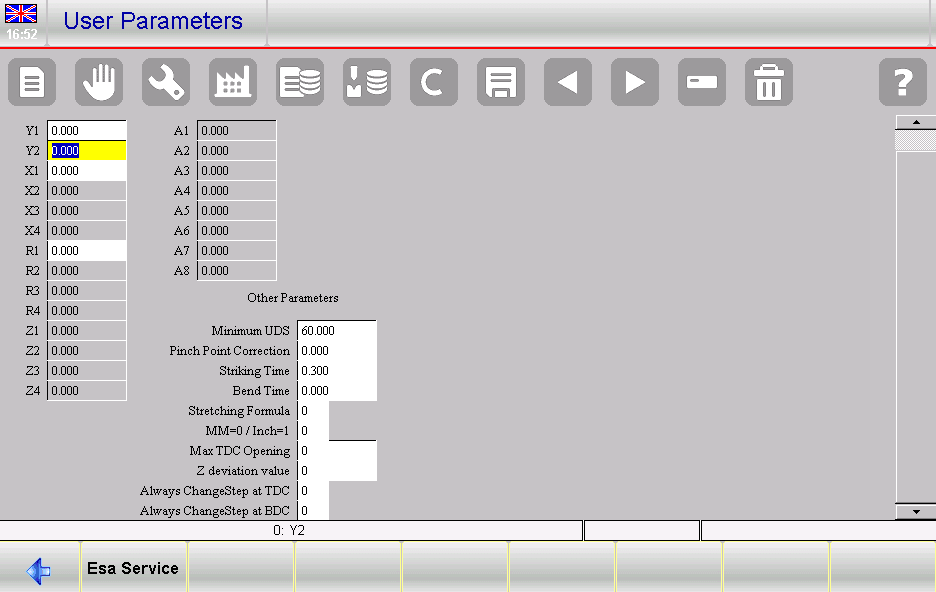 ESA S630 Bend Programming