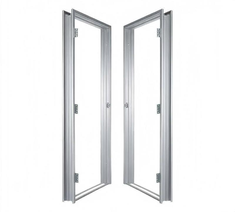 V Grooving Machines in Metal Door Frame 